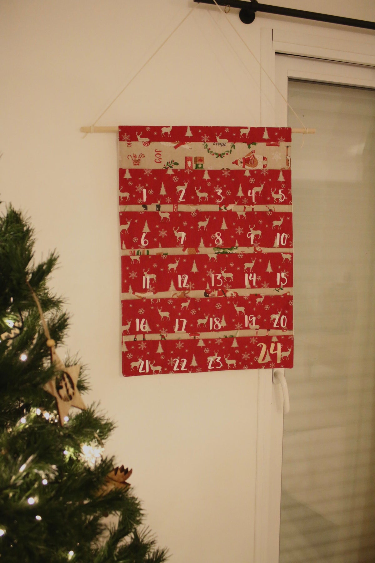 Calendrier de l’avent en tissu - Grandes poches