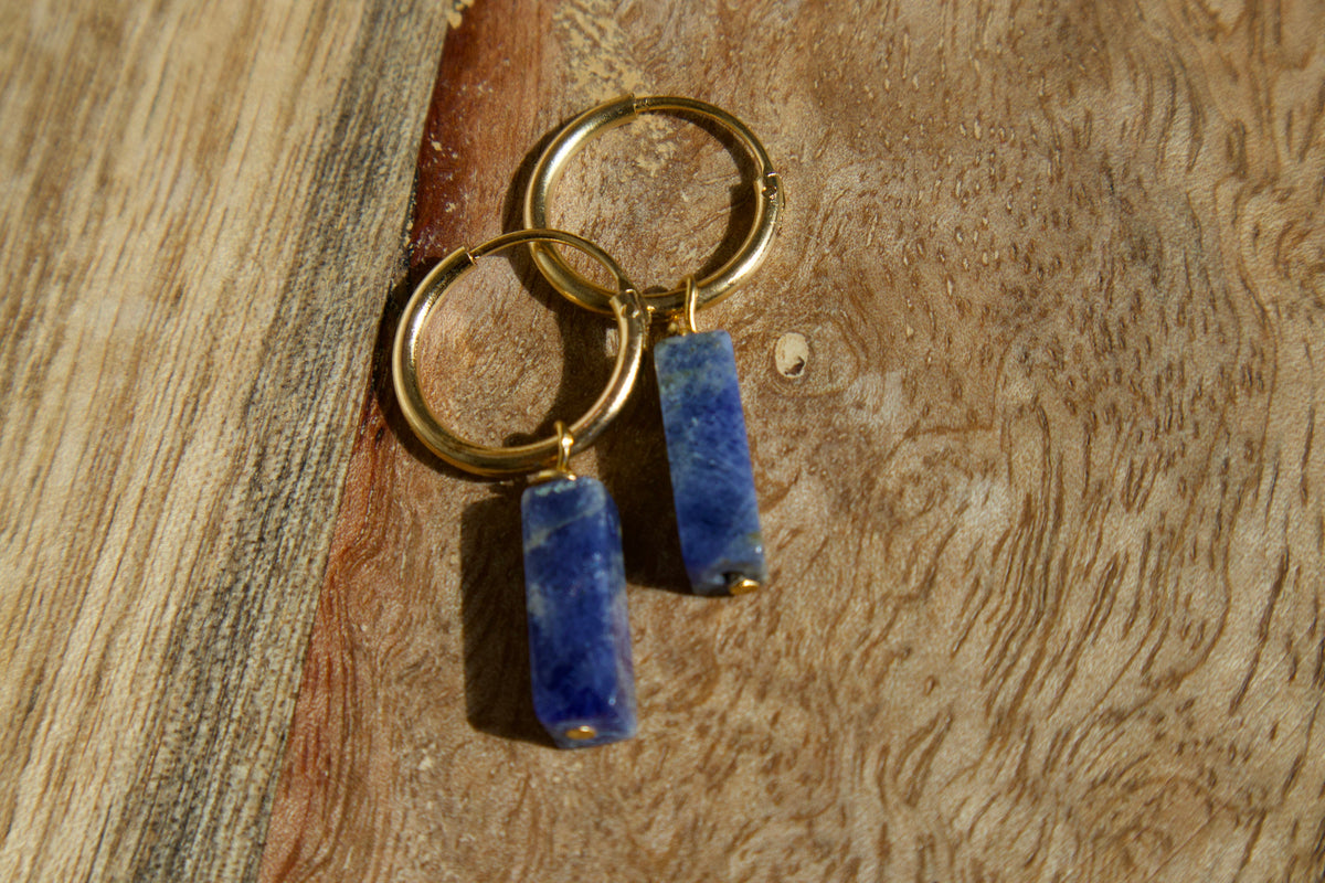 Boucles d'oreilles Lou Améthyste - Creations Colibri