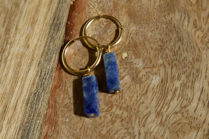 Boucles d'oreilles Lou Améthyste - Creations Colibri