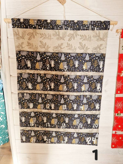 Calendrier de l’avent en tissu - Grandes poches