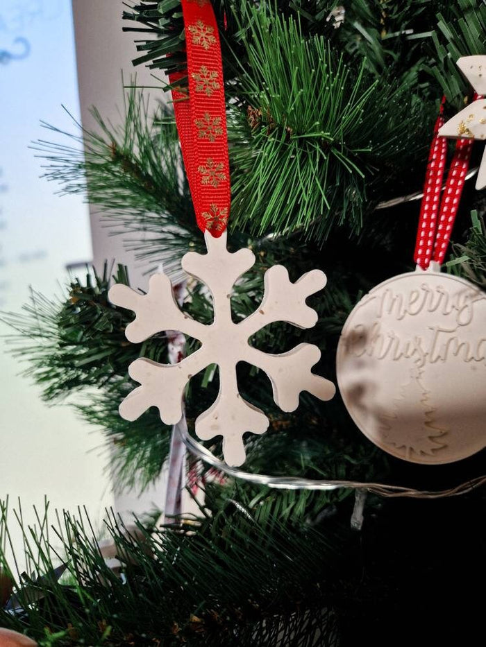 Boule de Noël réalisée à la main - Flocon