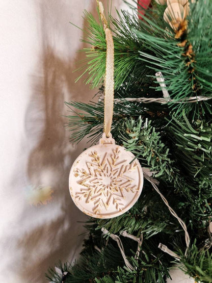 Boule de Noël réalisée à la main - Boule Flocon