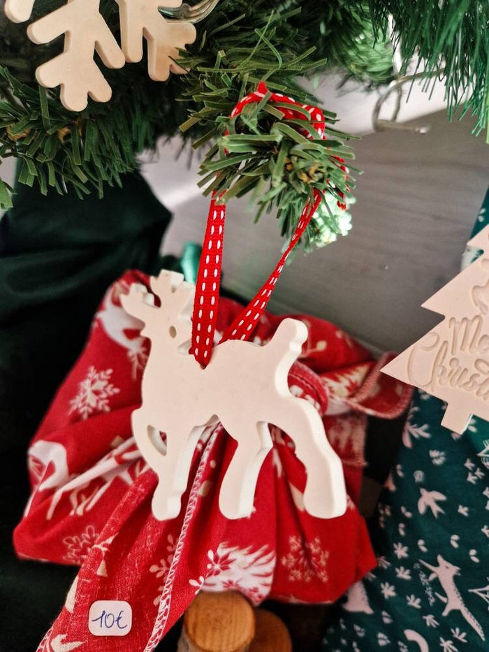 Boule de Noël réalisée à la main - Renne de Noël