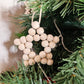 Boule de Noël réalisée à la main - Étoile en bois