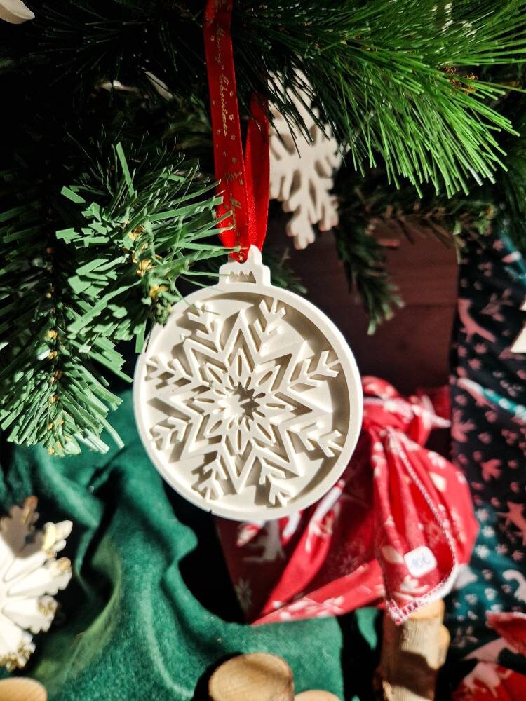 Boule de Noël réalisée à la main - Boule Flocon